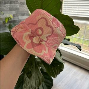 Dazey LA Bucket Hat Pink Pattern